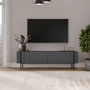 Voir la diapositive 2 : Habitat et Jardin Meuble TV en bois  Herman  - 160 x 31 x 45 cm - Gris anthracite
