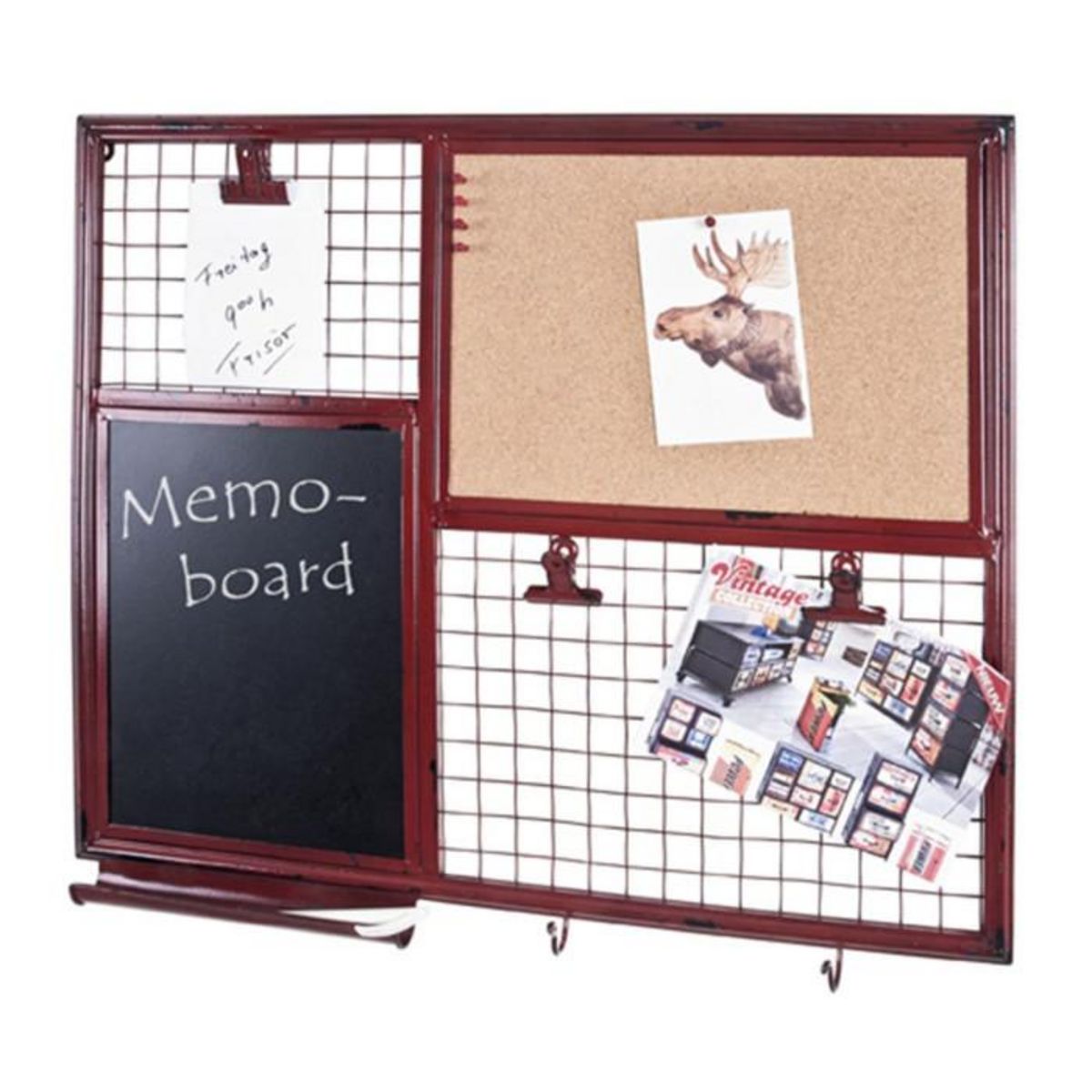 Paris Prix Tableau Mémo en Métal  Pense Bête  57cm Rouge