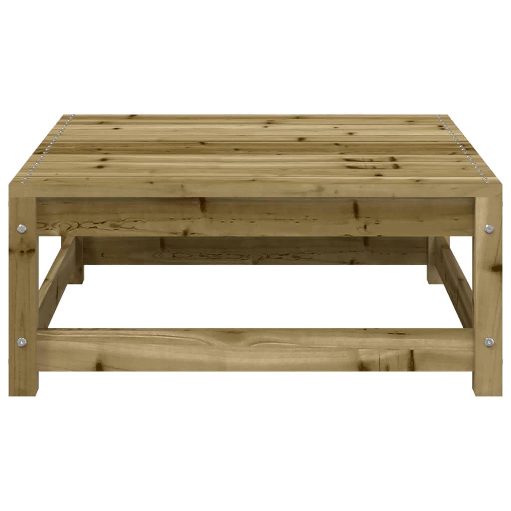 Voir la diapositive 4 : VIDAXL Repose-pied de jardin 70x70x30 cm bois de pin impregne
