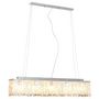 Voir la diapositive 2 : VIDAXL Plafonnier avec perles de cristal Argente 104 cm E14