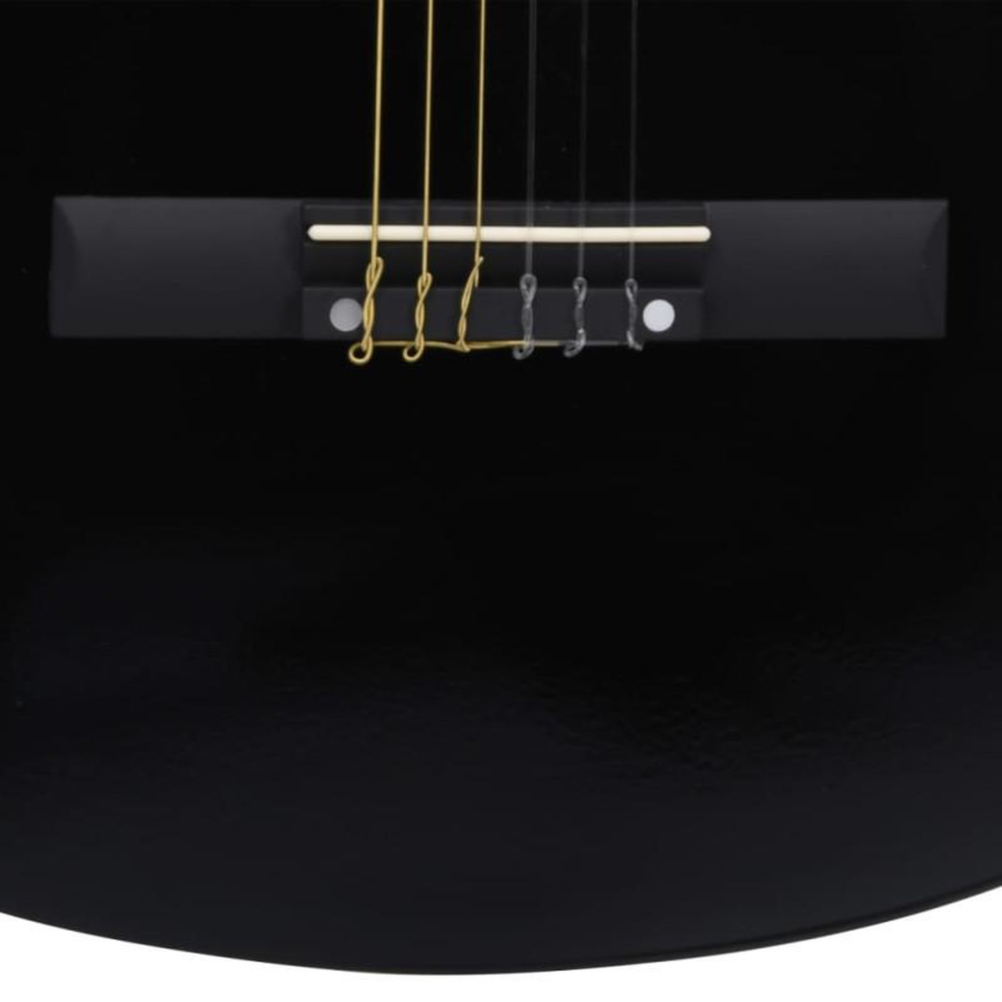 Voir la diapositive 6 : VIDAXL Guitare classique pour débutants Noir 4 4 39 Tilleul