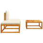 Voir la diapositive 5 : VIDAXL Salon de jardin avec coussins 3 pcs bois massif d'acacia