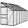 Voir la diapositive 3 : VIDAXL Serre Anthracite Aluminium 7,44 m³