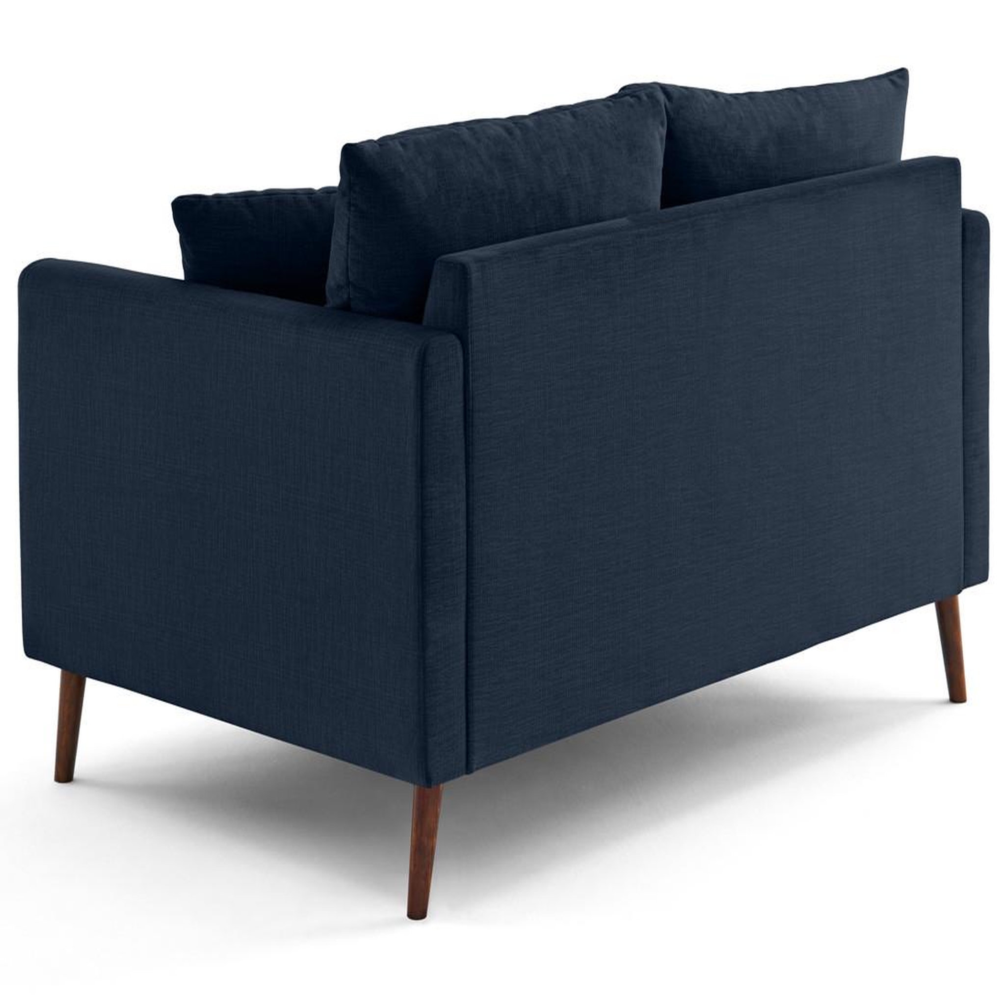 Voir la diapositive 6 : LISA DESIGN Ostrava - canapé droit 2 places en velours pieds en bois