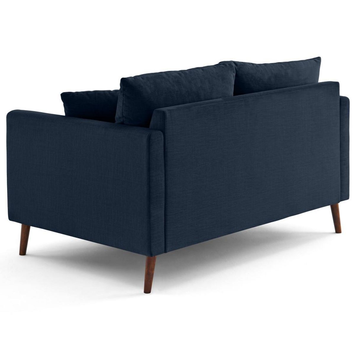 LISA DESIGN Ostrava - canapé droit 2 places en velours pieds en bois