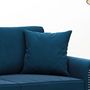 Voir la diapositive 5 : VIDAXL Coussins decoratifs lot de 2 Bleu 40x40 cm Velours