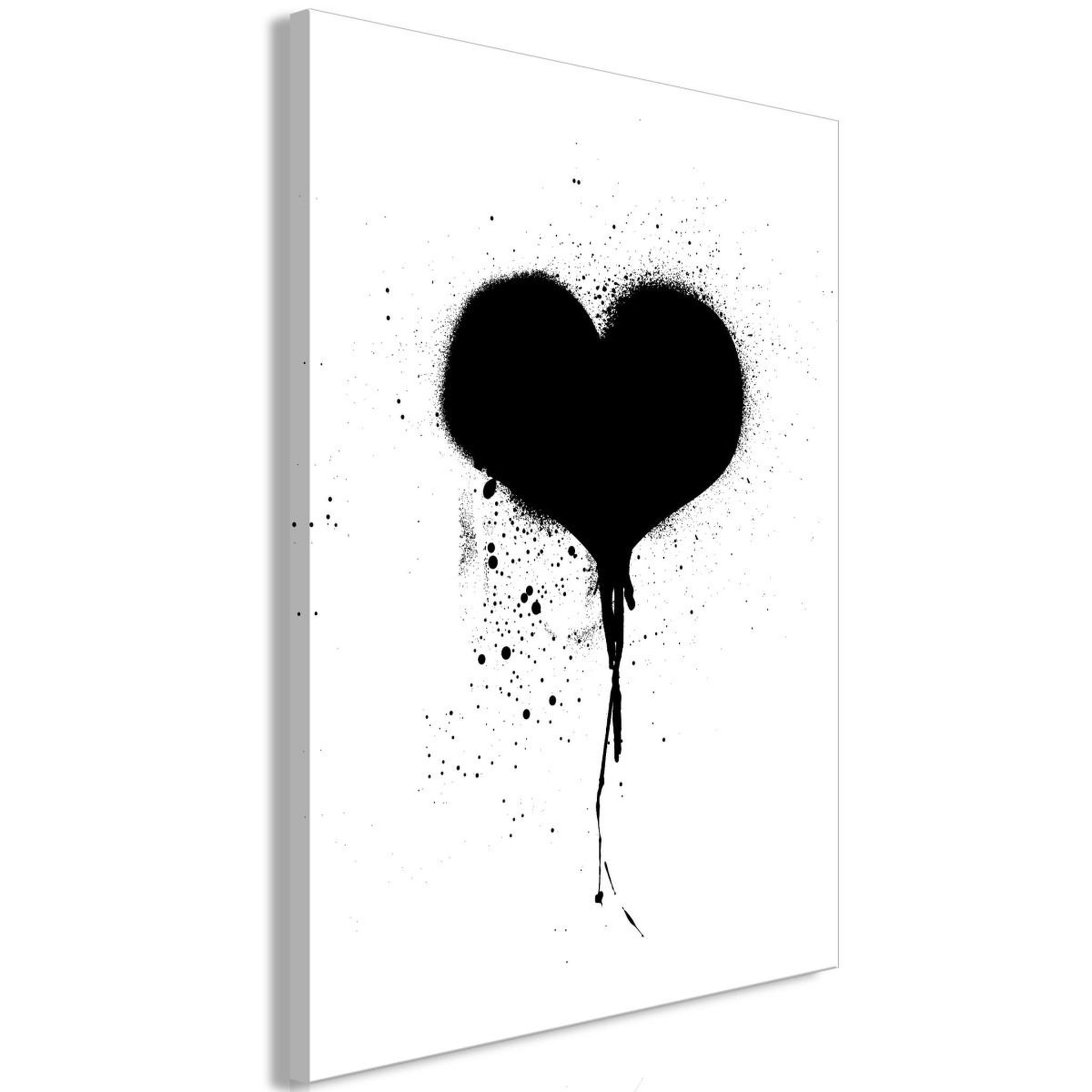 Paris Prix Tableau imprimé  destroyed heart. Coloris disponibles : Multicolore