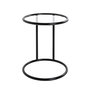 Voir la diapositive 2 : Paris Prix Table d'Appoint Verre  Blaise  55cm Noir