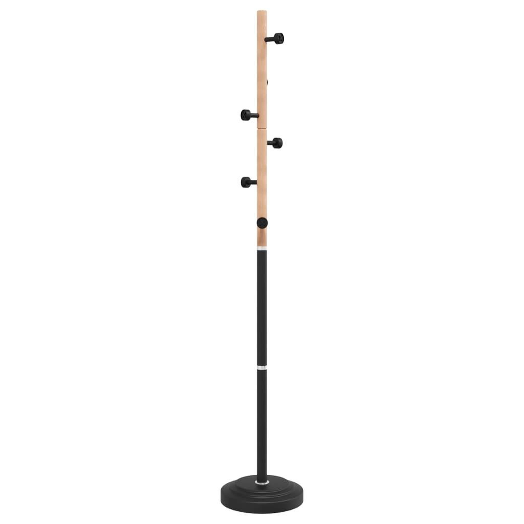 Voir la diapositive 4 : VIDAXL Porte-manteau noir 177 cm fer enduit de poudre