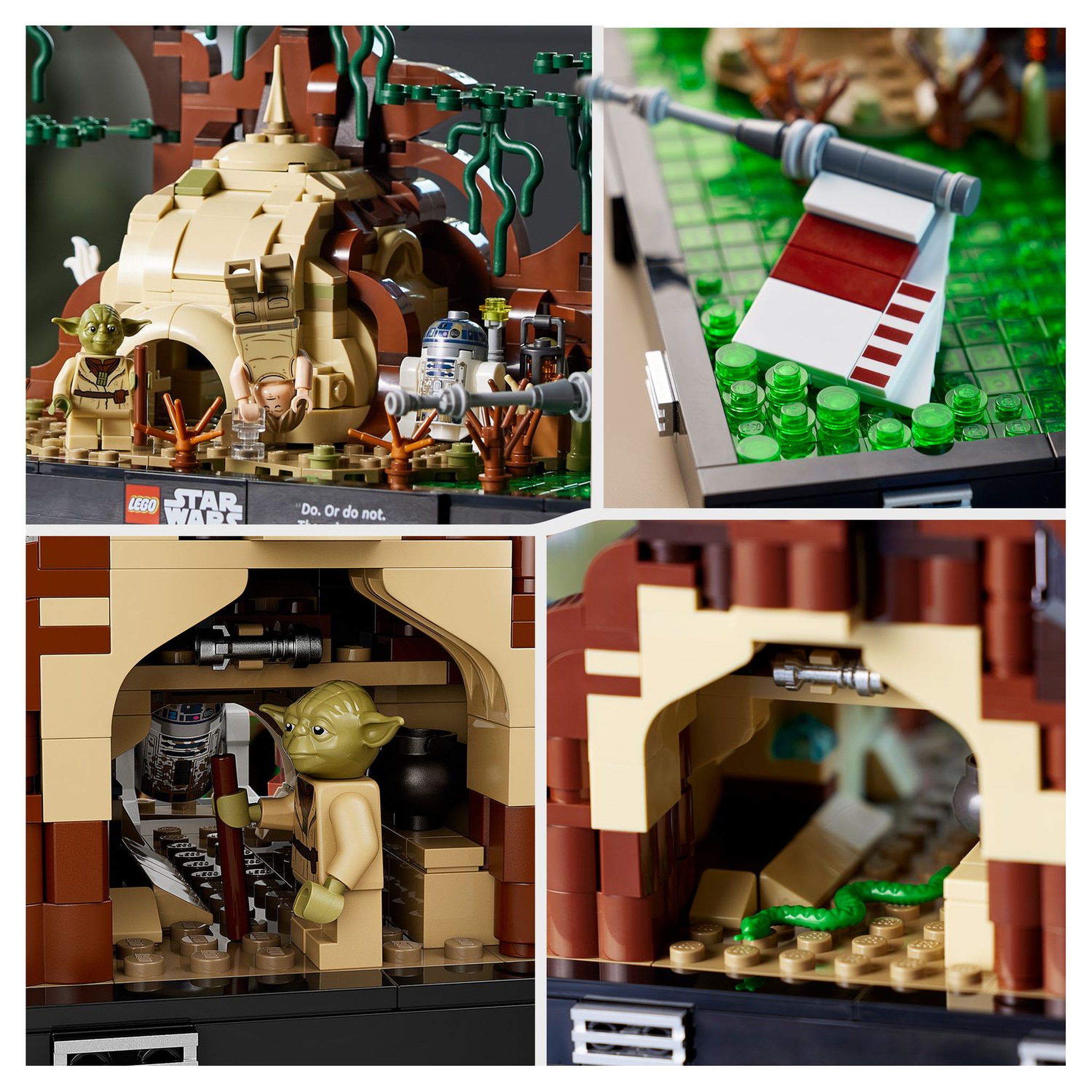Voir la diapositive 5 : LEGO Star Wars 75330 Diorama de l'Entraînement Jedi sur Dagobah