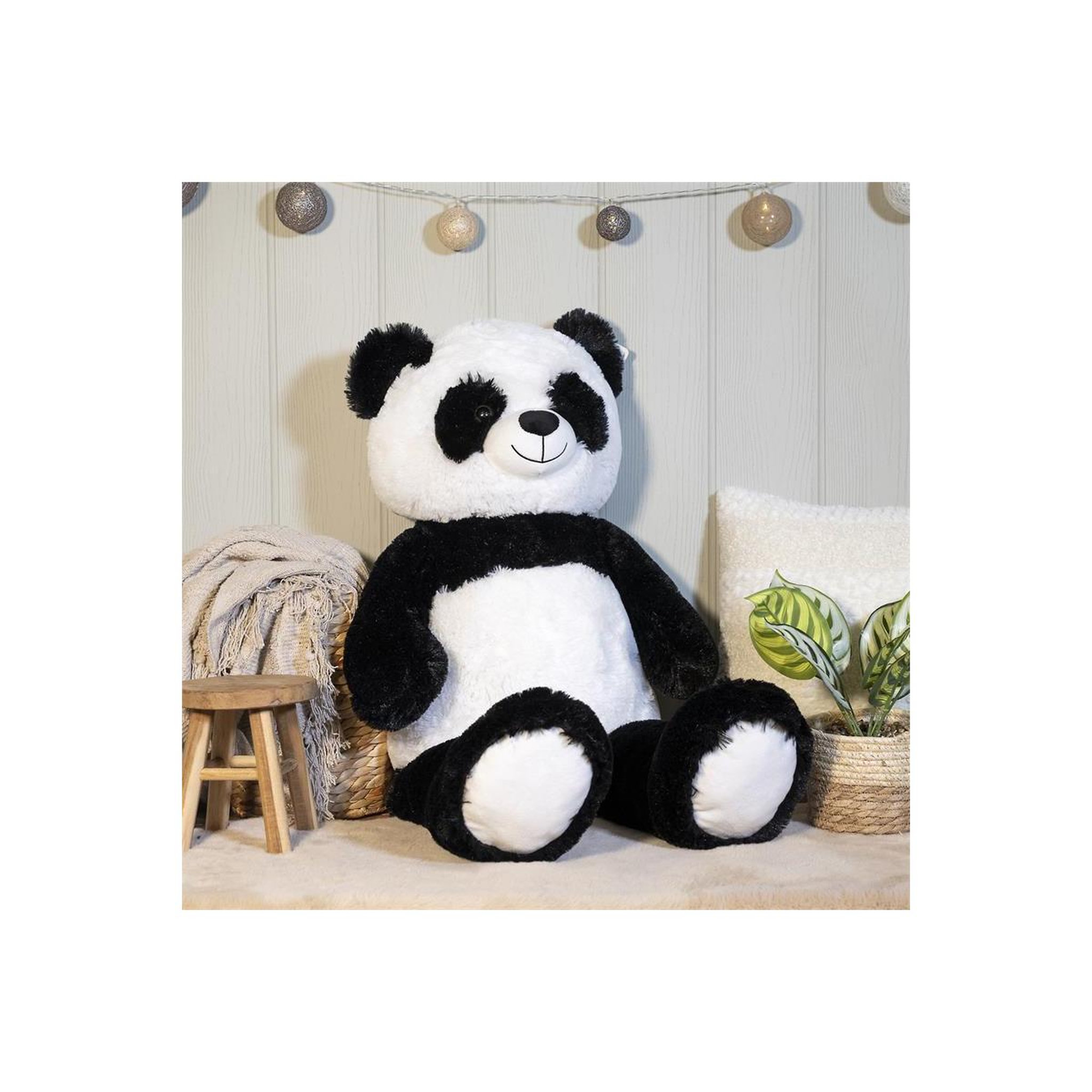 Voir la diapositive 4 : Jeux 2 momes Peluche géante  panda  100cm blanc & noir