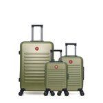 SWISS KOPPER SWISS KOPPER - LOT DE 3 - Valises grand format, cabine et cabine XXS WIL. Coloris disponibles : Beige, Rose, Rouge