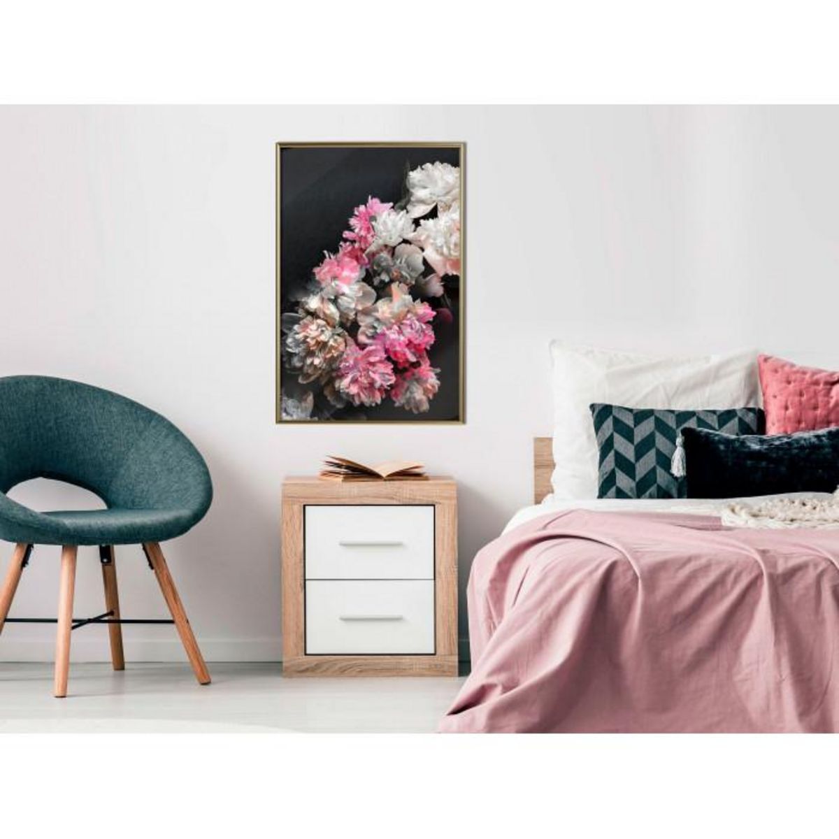 Paris Prix Affiche Murale Encadrée  Flower Poetry