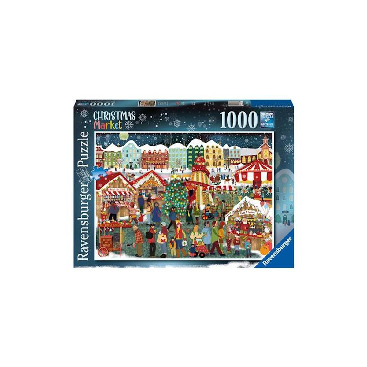 RAVENSBURGER Puzzle 1000 pièces Marché de Noël – Ambiance hivernale – Adulte – Ravensburger