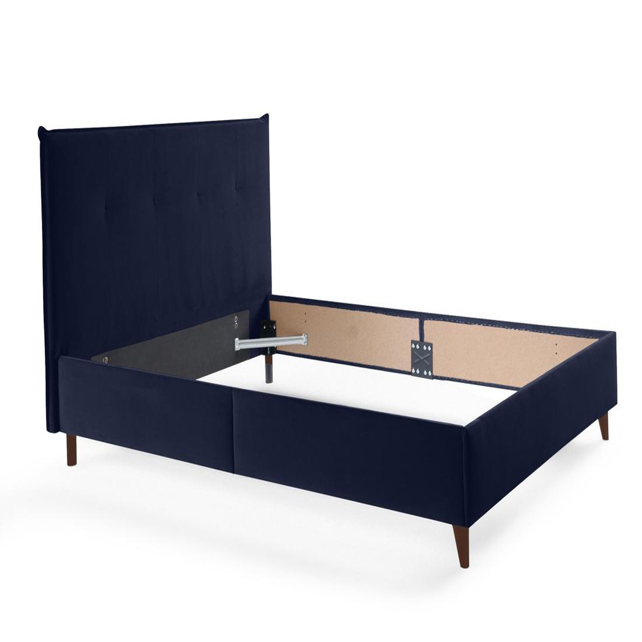 Voir la diapositive 2 : BEST MOBILIER Dali - cadre de lit - 160x200 - en velours
