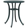 Voir la diapositive 2 : VIDAXL Table de jardin vert Ø48x53 cm aluminium coule