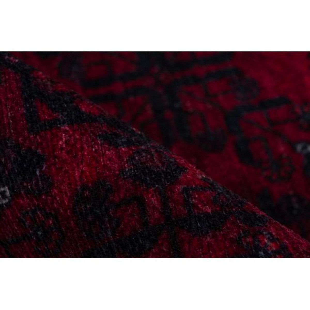 Paris Prix Tapis Vintage à Poils Courts  Toska  Rouge