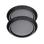 ZENKER Ensemble de 2 Moules à tarte renversée 28 cm Zenker Black Metallic