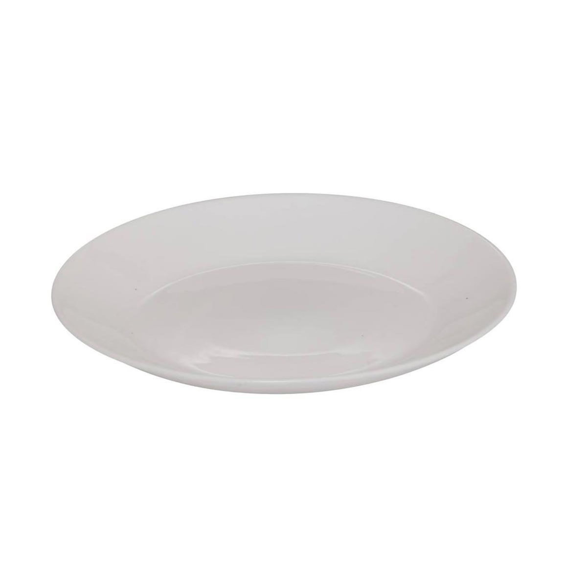 SECRET DE GOURMET Lot de 6 Assiettes à Dessert en Verre  Louise  18cm Blanc