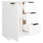 Voir la diapositive 5 : VIDAXL Buffet Blanc 60x30x70 cm Bois d'ingenierie