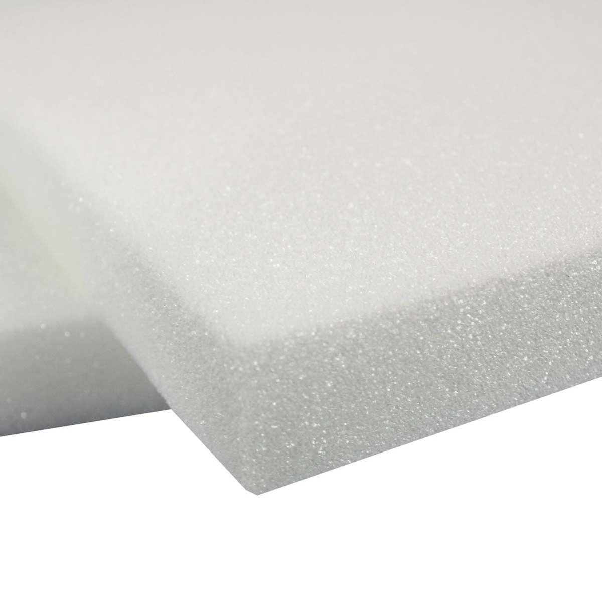 Paris Prix Lot de 2 Galettes de Chaise  Mousse  40x40cm Blanc