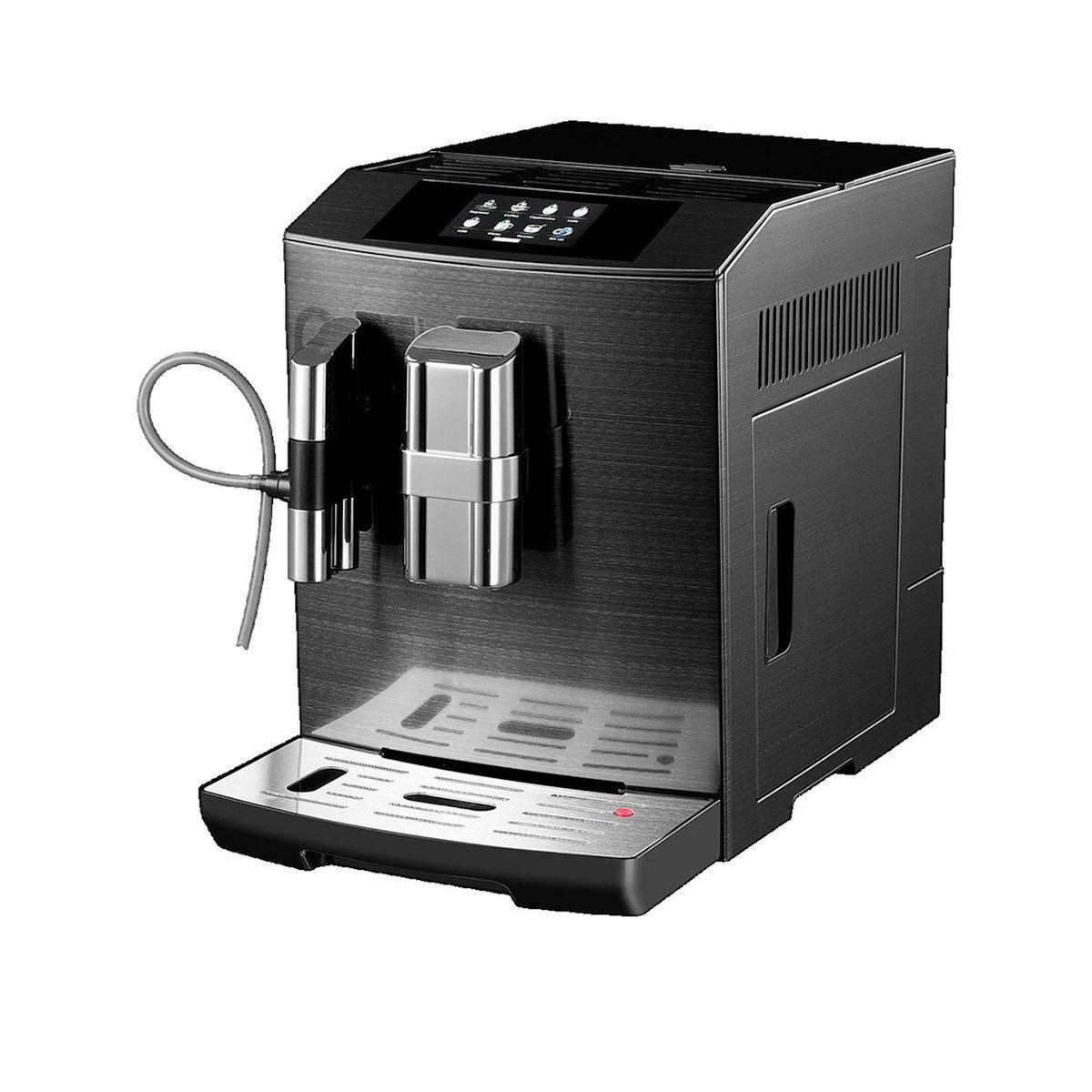 Acomax Machine à expresso semi-automatique Acopino Modena ONE TOUCH inox brossé noir