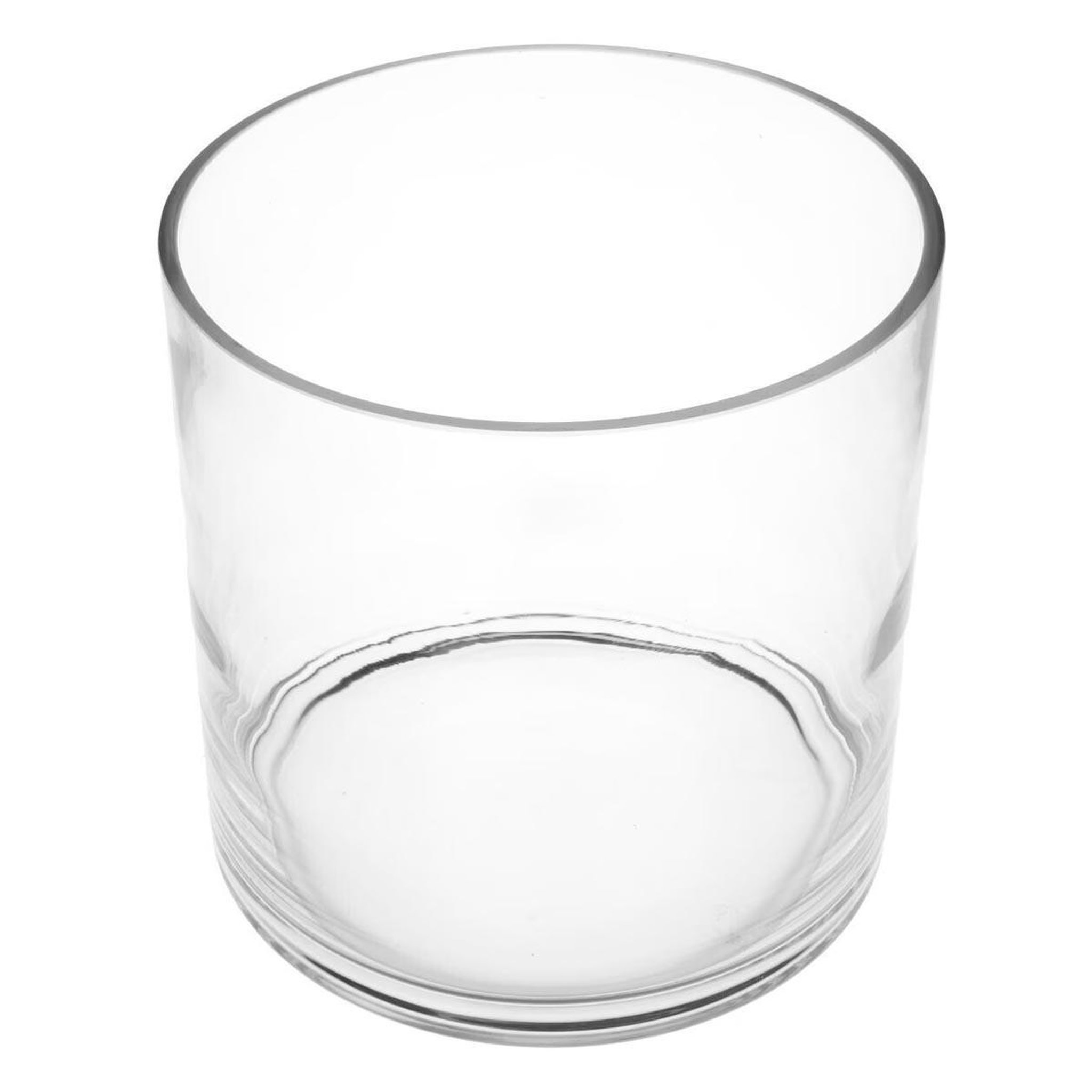 ATMOSPHERA Vase en verre  cylindre  18cm transparent