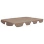 Voir la diapositive 2 : VIDAXL Toit de rechange de balançoire taupe 188/168x145/110 cm