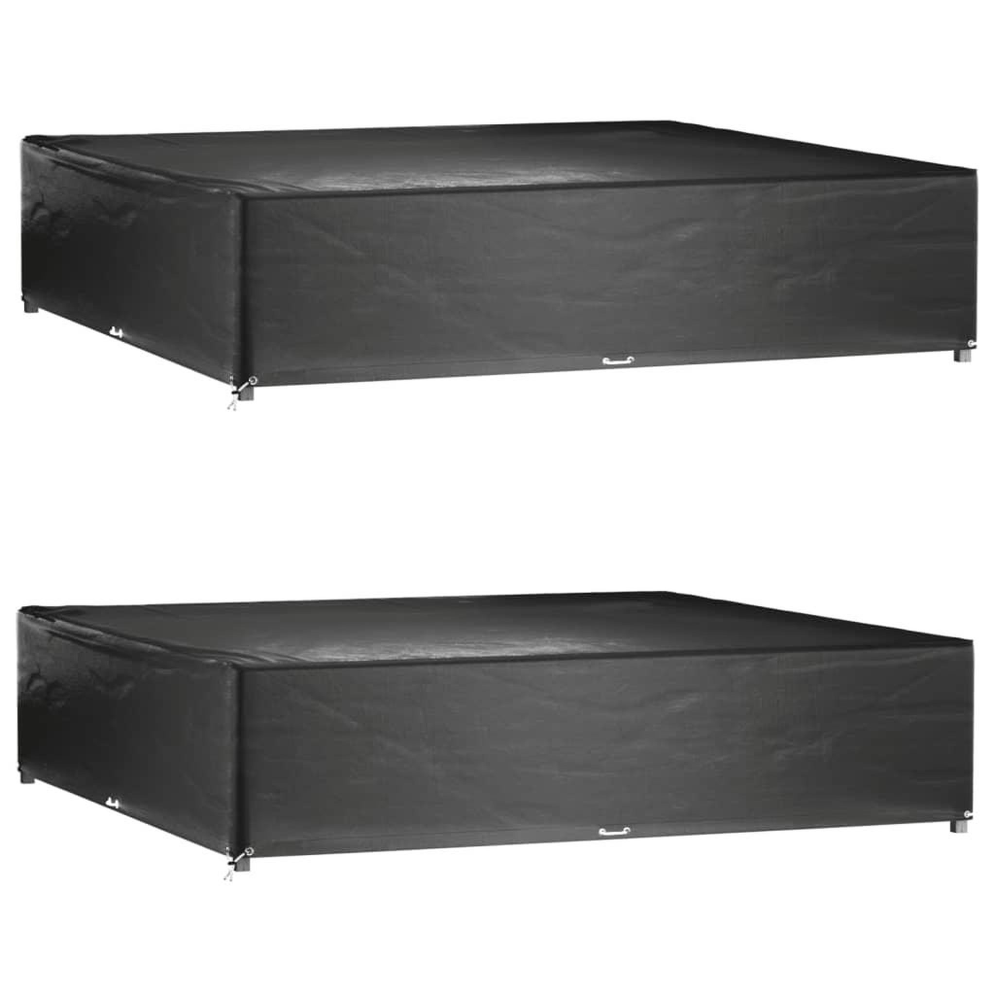 VIDAXL Housses de salon de jardin 2 pcs 16 œillets 240x240x55 cm carre