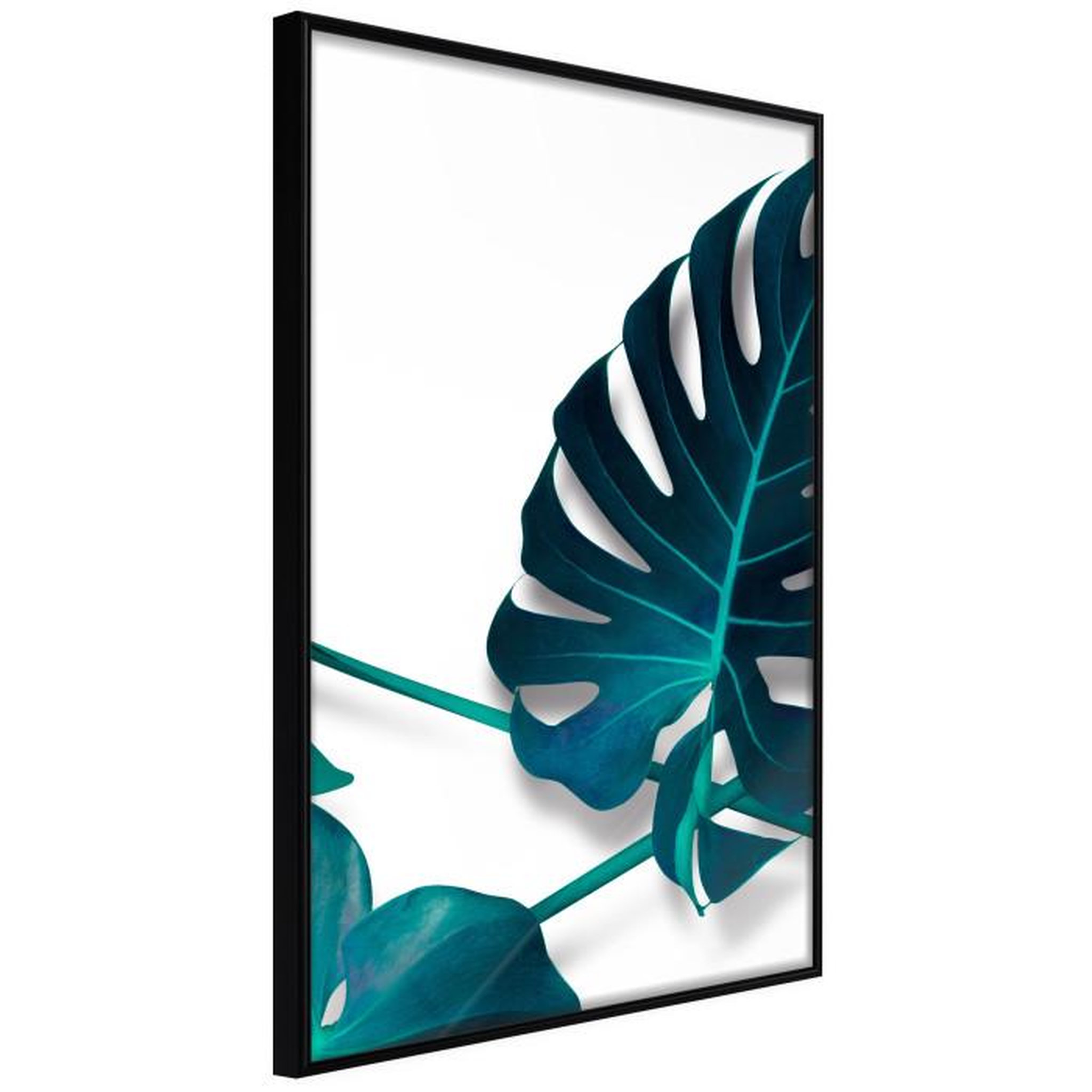 Paris Prix Affiche Murale Encadrée  Turquoise Monstera I. Coloris disponibles : Jaune, Noir