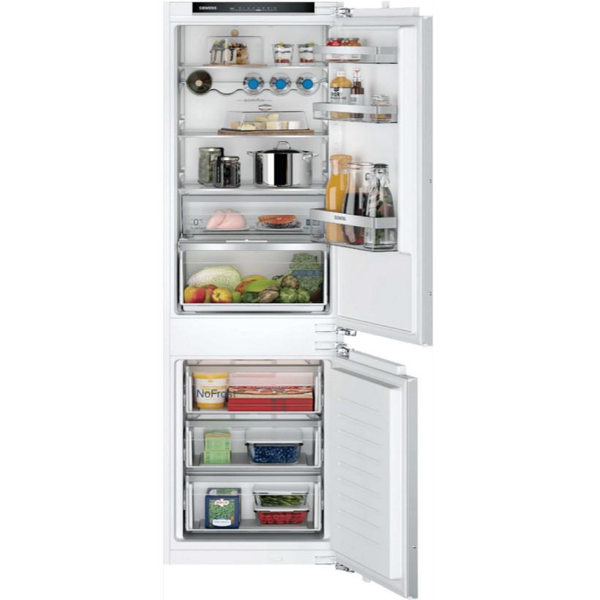 Siemens Réfrigérateur combiné intégrable à pantographe 260l - ki86nvfe0