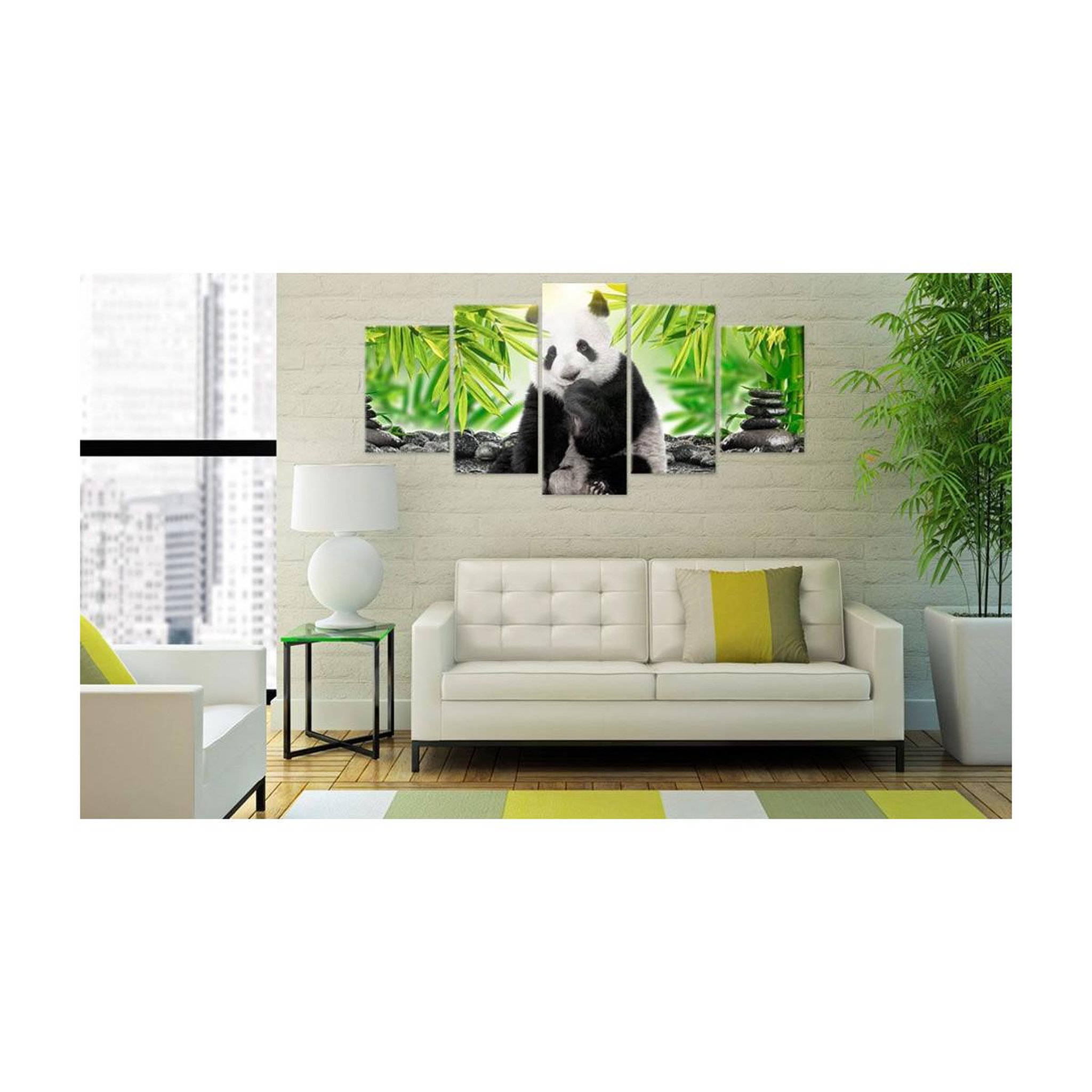 Voir la diapositive 2 : Paris Prix Tableau imprimé  sweet little panda