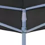 VIDAXL Toit de tente de reception 4x3 m Noir 270 g/m^2