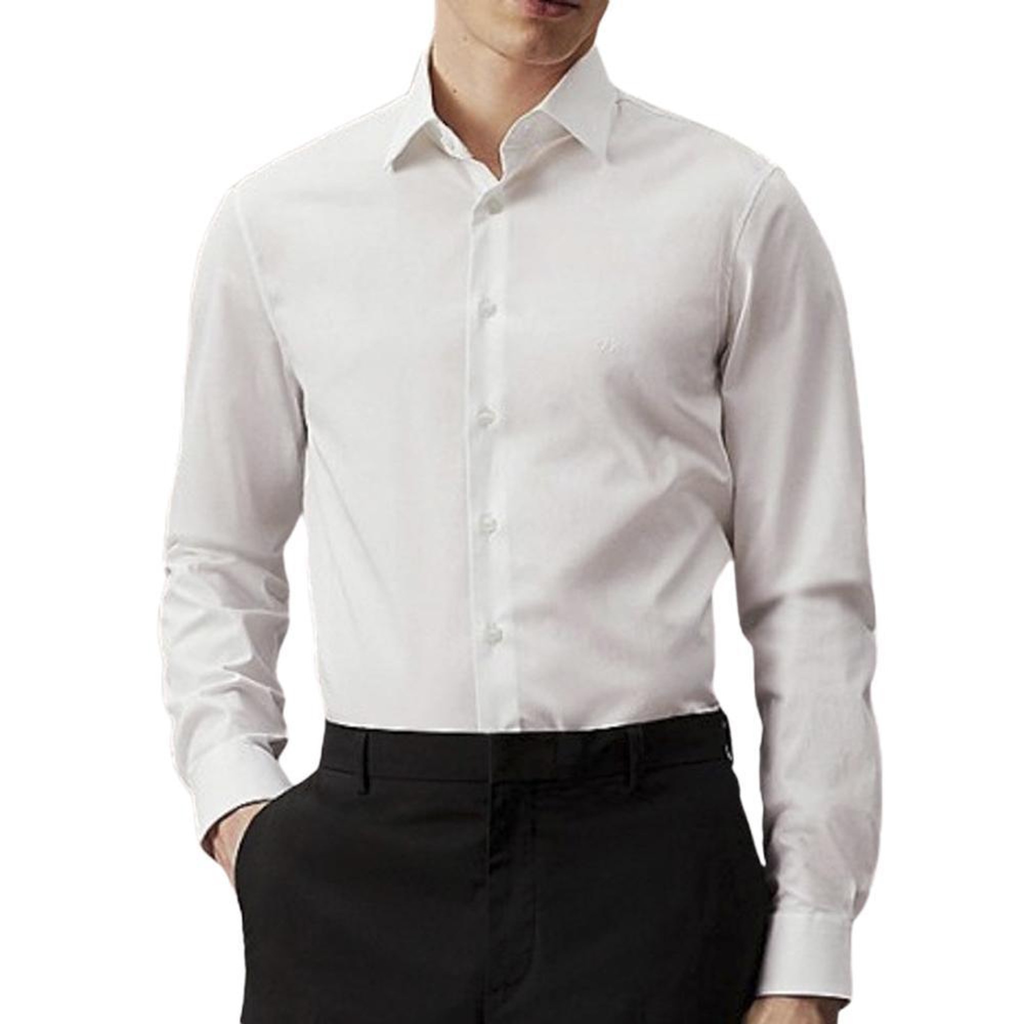 Voir la diapositive 1 : CALVIN KLEIN JEANS Chemise Blanche Homme Calvin Klein Jeans Poplin Stretch Regul