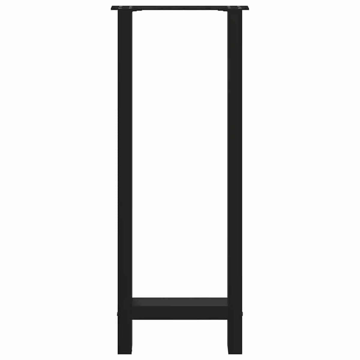 VIDAXL Pieds de table basse noir 2 pcs 40x(100-101) cm acier