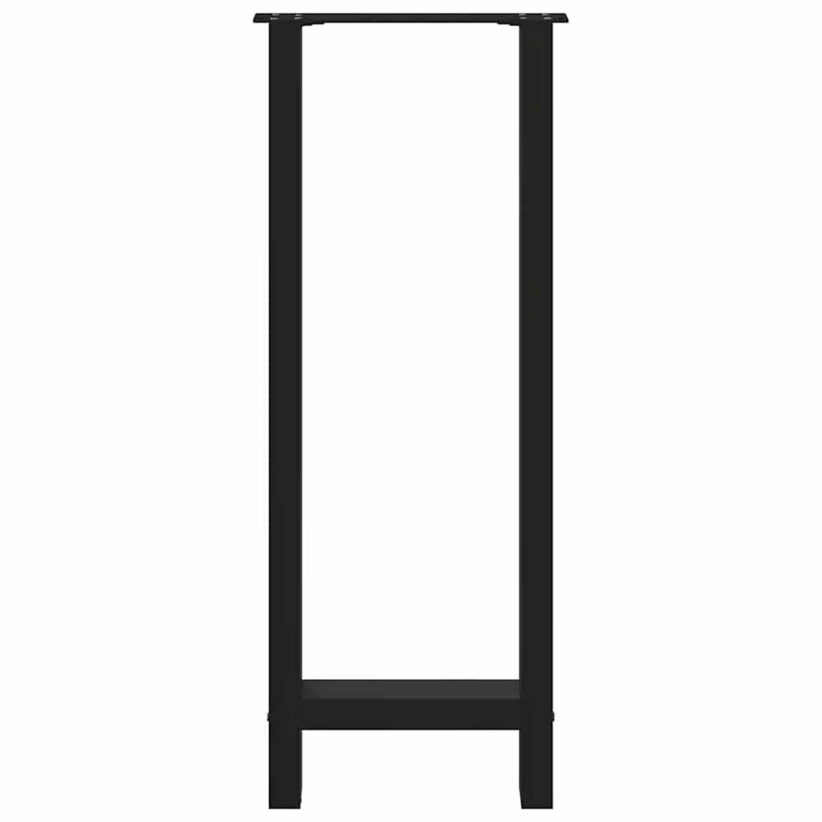 VIDAXL Pieds de table basse noir 2 pcs 40x(100-101) cm acier