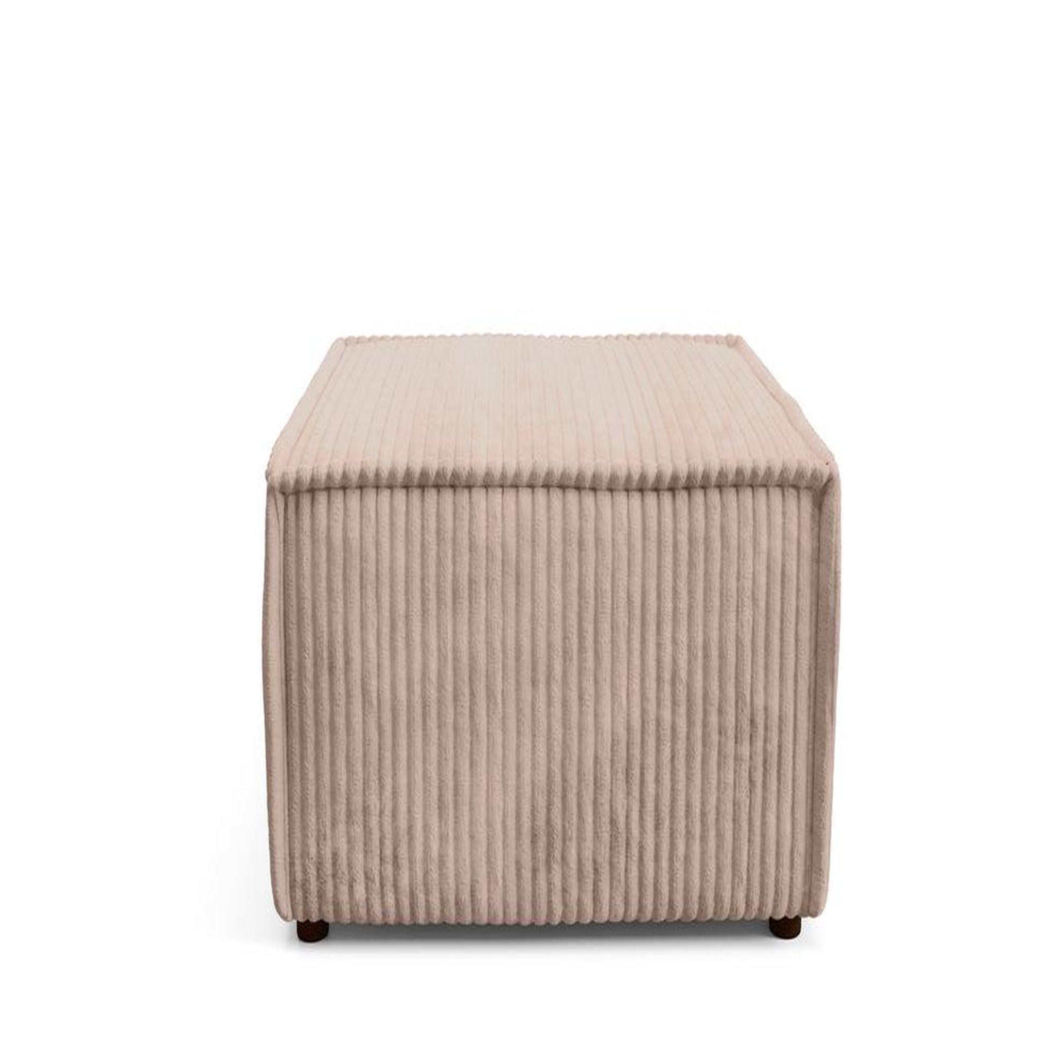 Voir la diapositive 1 : CASANOVA PARIS Laria - pouf gros velours côtelé