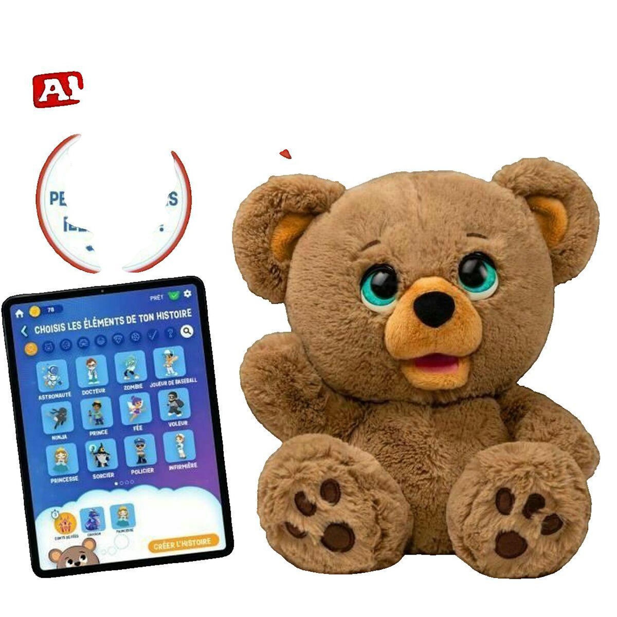 Giochi Preziosi Peluche interactive Giochi Preziosi - Poe, Ours créateur d'histoires
