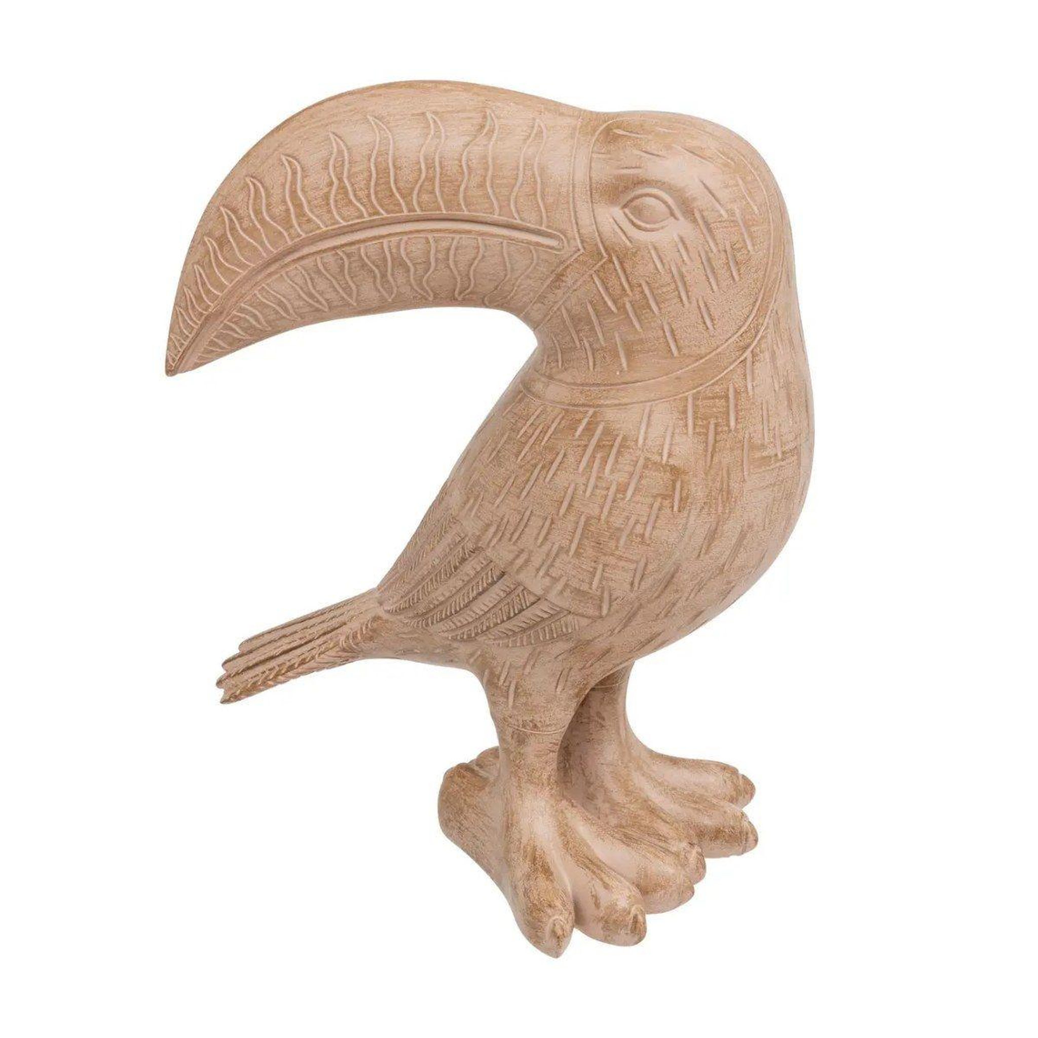 ATMOSPHERA Statuette toucan en résine  exotic panama  30cm naturel