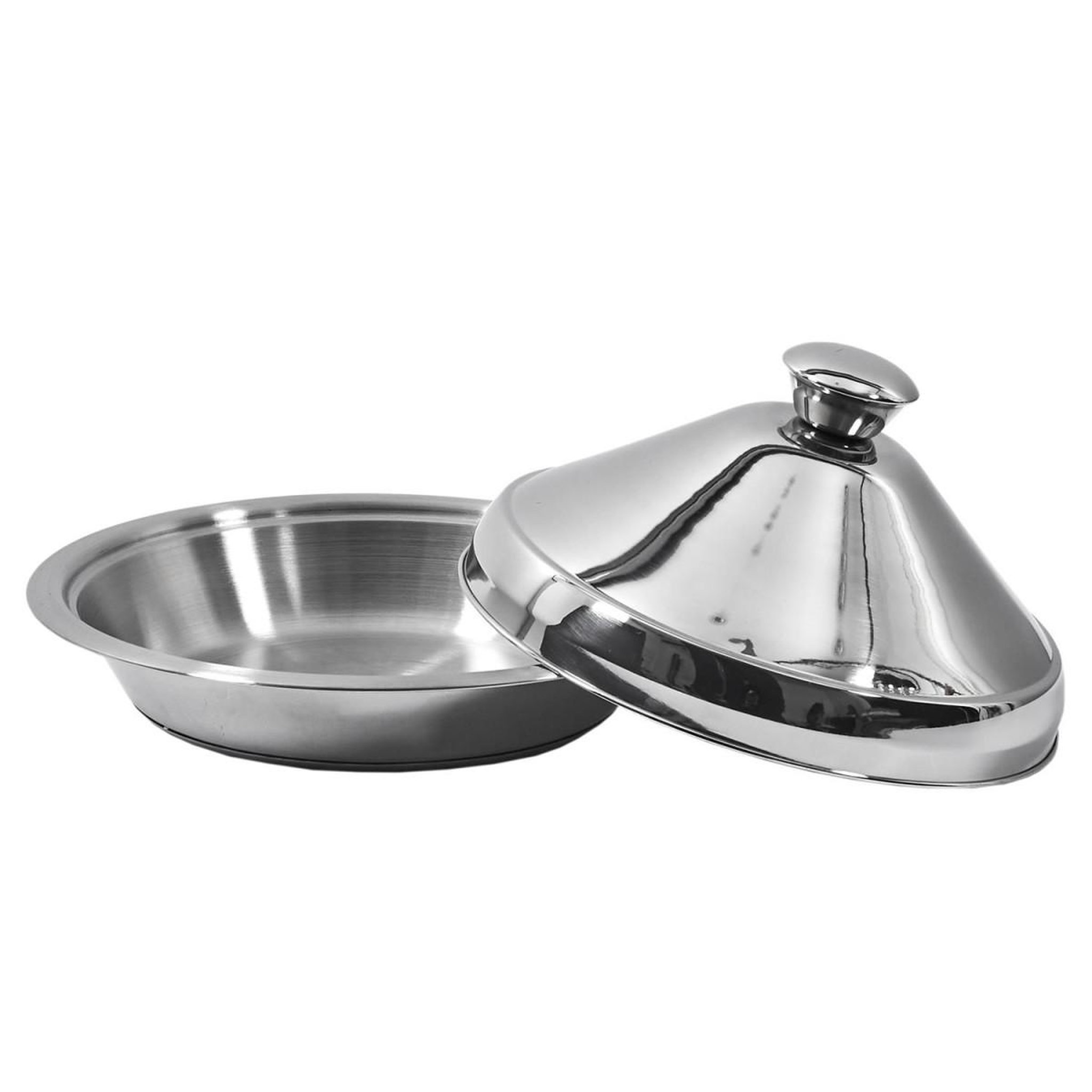 Voir la diapositive 2 : COOK CONCEPT Tajine en Inox  Induction  24cm Argent