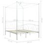Voir la diapositive 5 : VIDAXL Cadre de lit a baldaquin Blanc Metal 120 x 200 cm