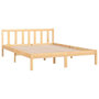 Voir la diapositive 3 : VIDAXL Cadre de lit sans matelas bois massif 160x200 cm