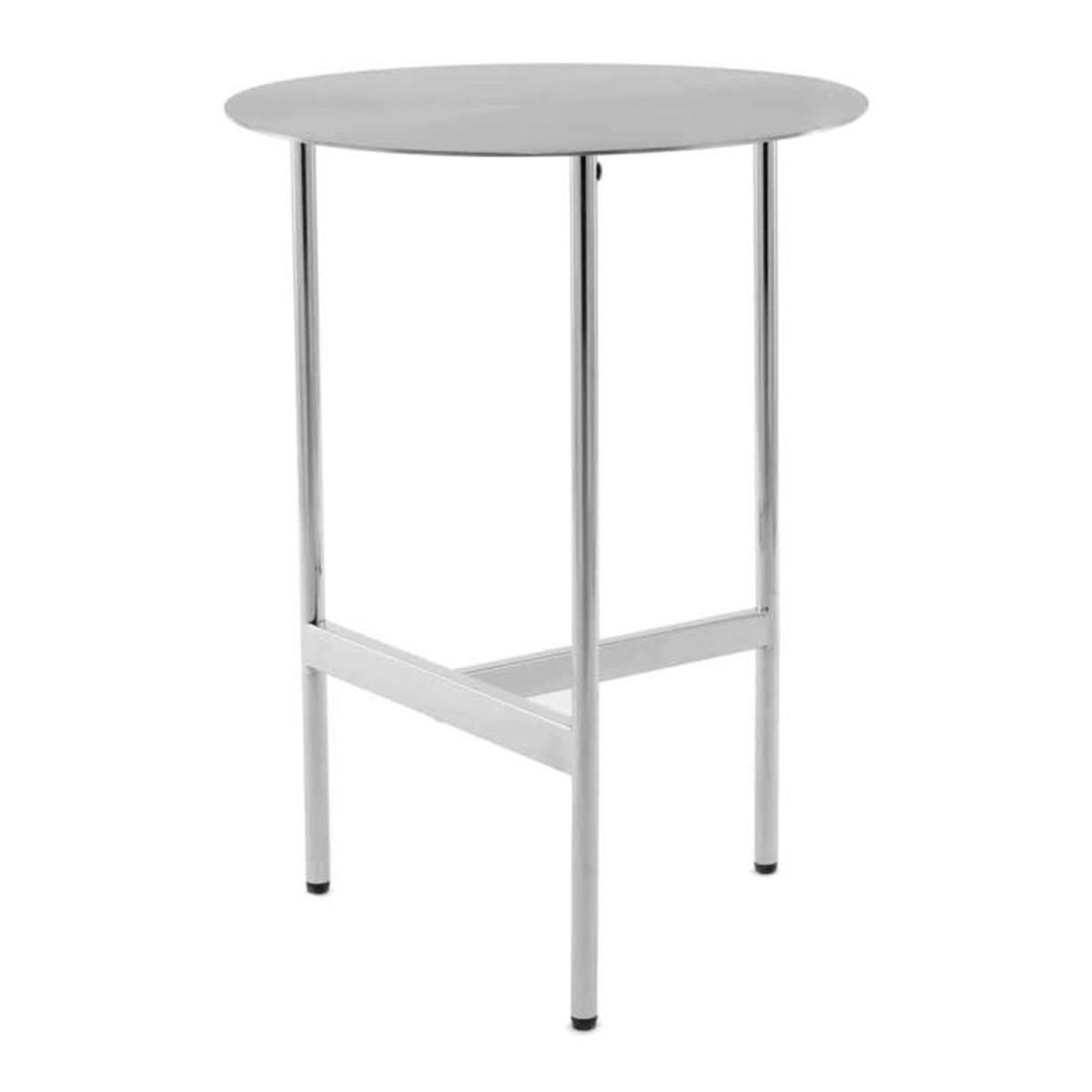 Paris Prix Table d'Appoint Ronde Design  Pema  54cm Argent