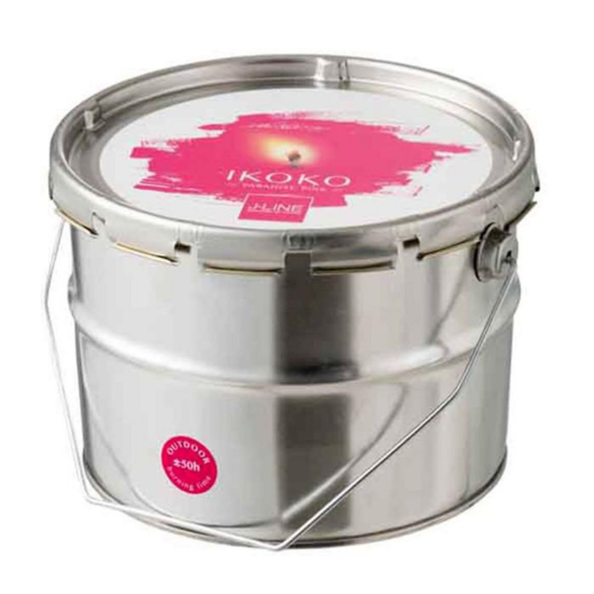 Paris Prix Bougie Parfumée  Ikoko Citronnelle  18cm Fuchsia