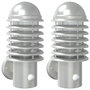Voir la diapositive 2 : VIDAXL Appliques murales d'exterieur et capteurs 2pcs acier inoxydable
