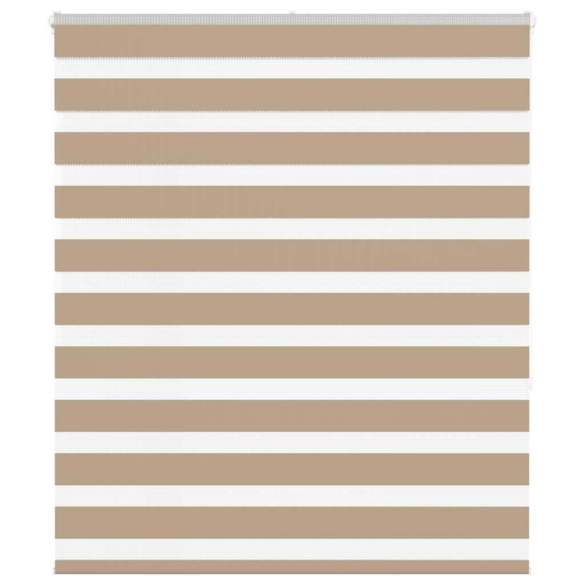 VIDAXL Store zebre marron sable largeur du tissu 115,9 cm polyester