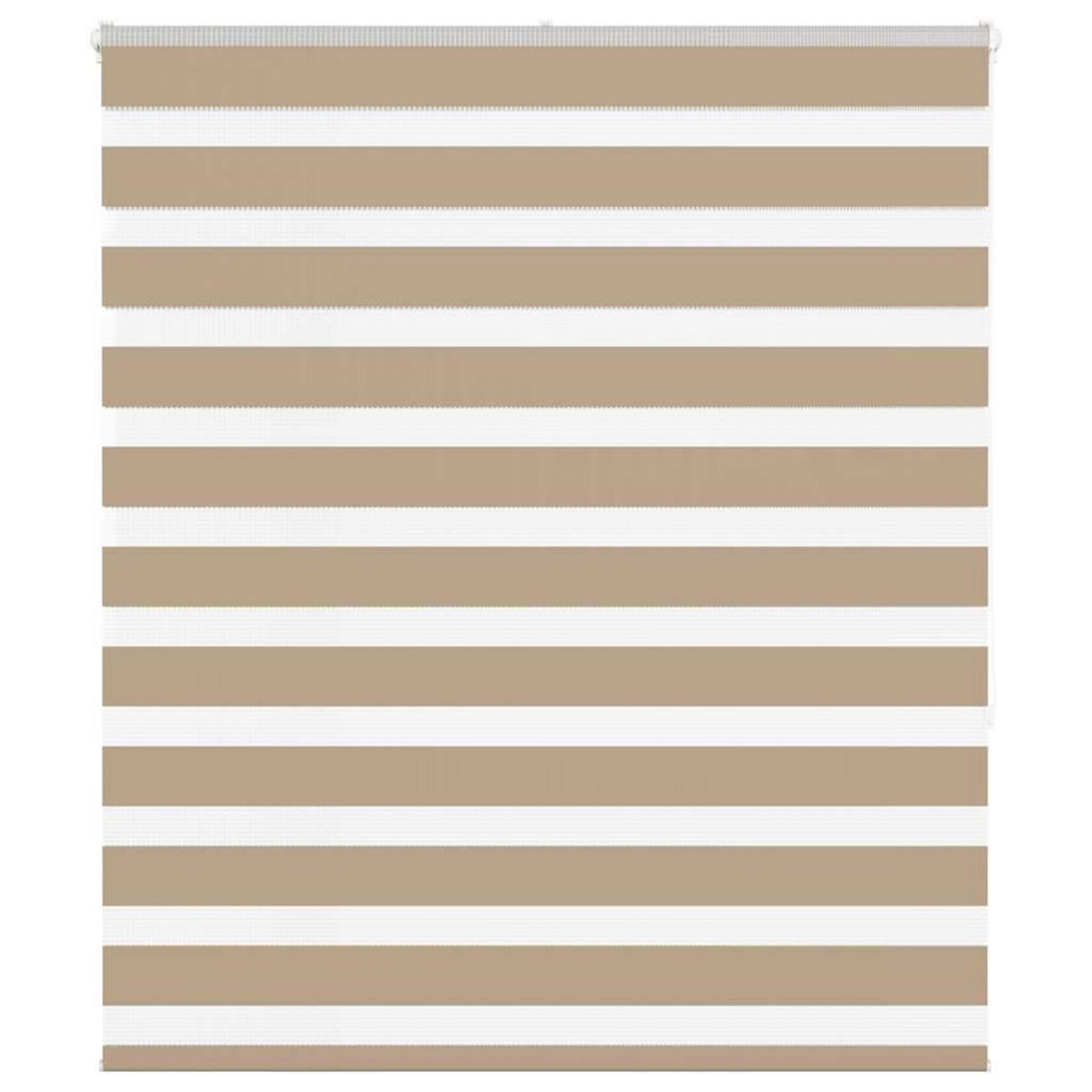 VIDAXL Store zebre marron sable largeur du tissu 115,9 cm polyester