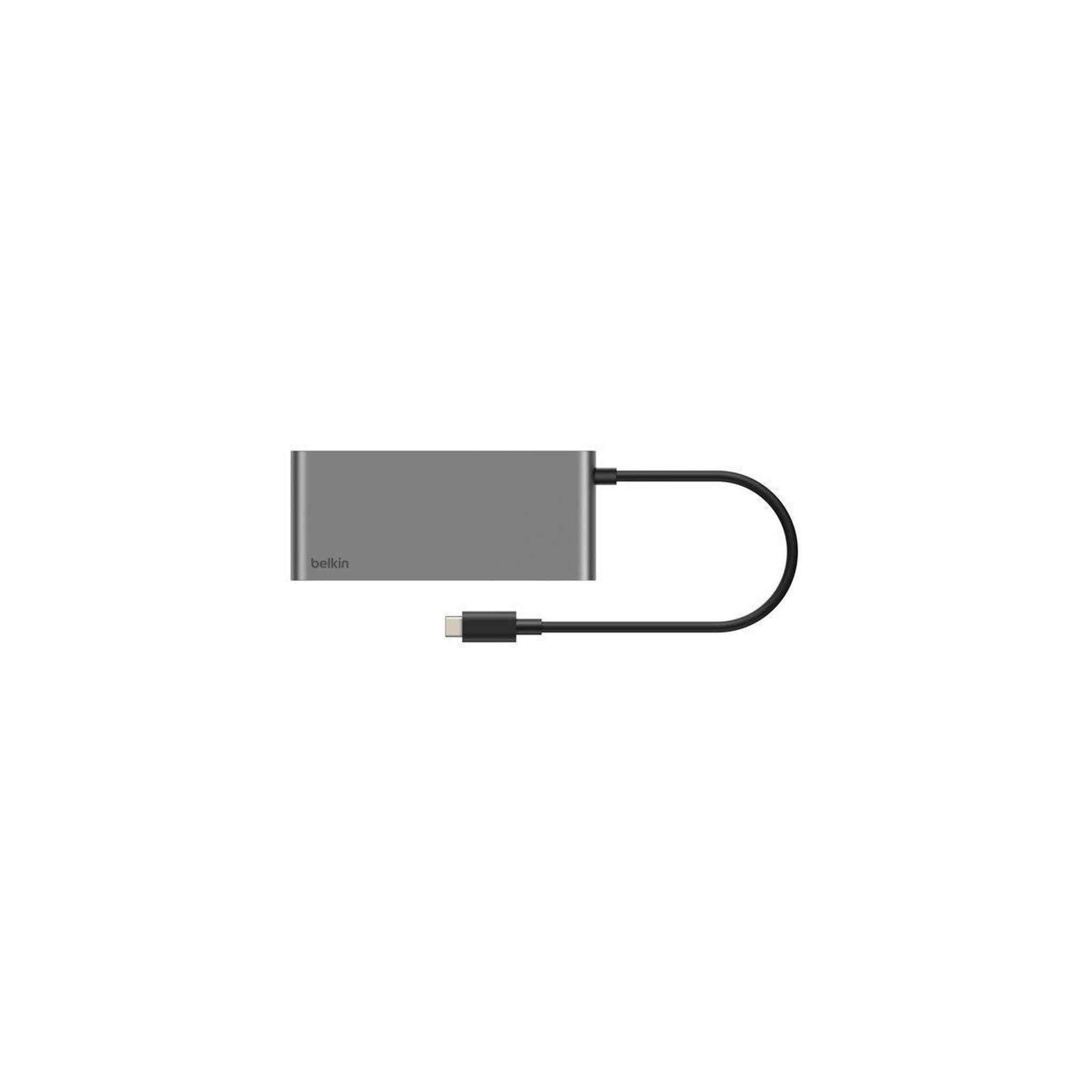 Voir la diapositive 3 : Belkin Hub 7 en 1 multiport 100w gris