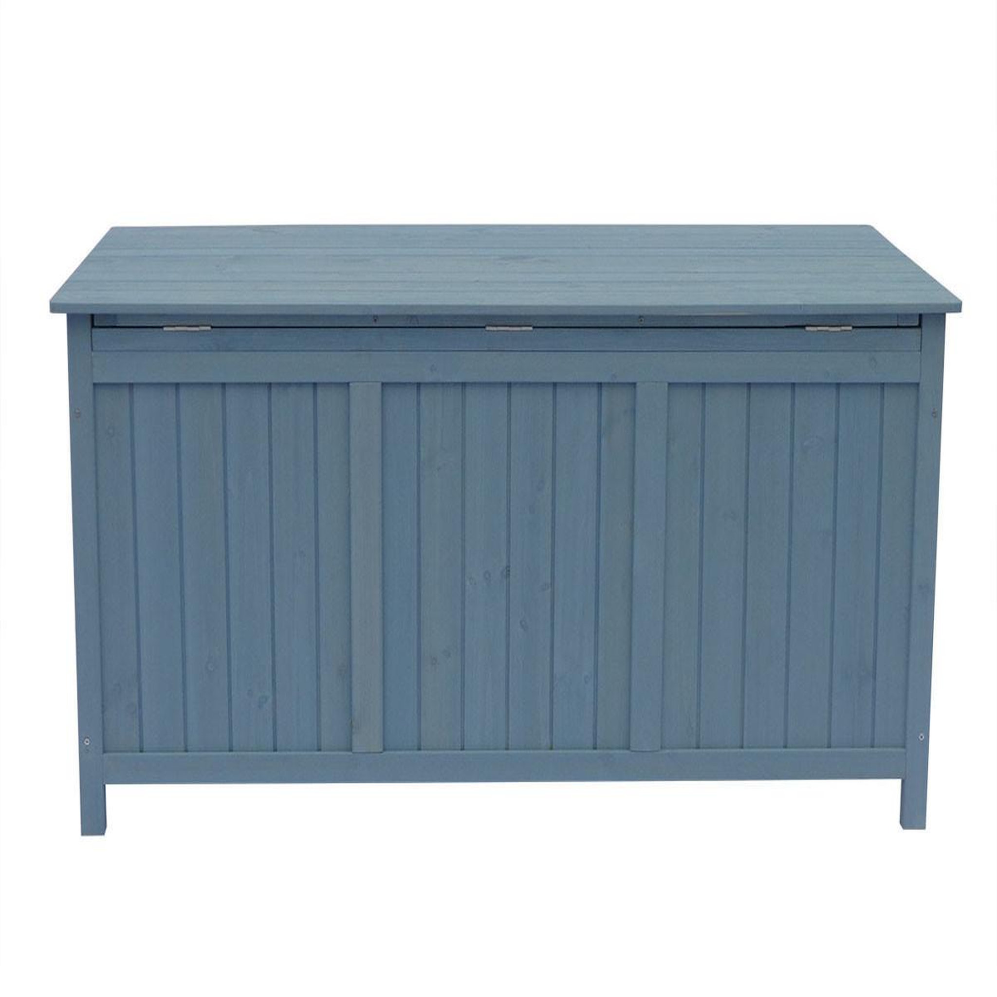 Voir la diapositive 3 : Habitat et Jardin Coffre de jardin en bois  Macao  - 130 x 64 x 60 cm - Bleu ciel