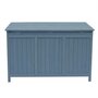 Voir la diapositive 3 : Habitat et Jardin Coffre de jardin en bois  Macao  - 130 x 64 x 60 cm - Bleu ciel